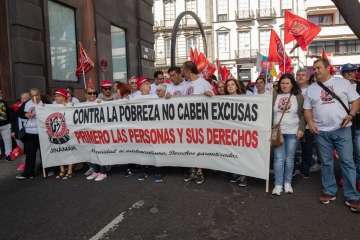 Telde en la manifestación por el Primero de Mayo en Canarias (Foto TA Y Orlando Mireles)